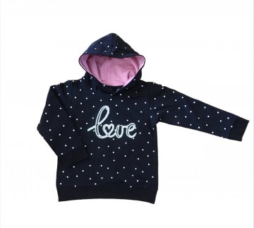 Hoodie polka dot 1