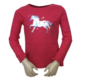 Paardenshirt fuchia rose 2