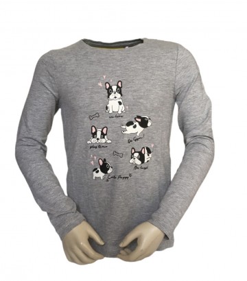 Shirt grijs puppies 2