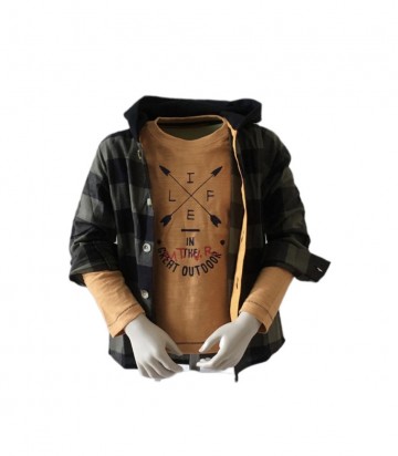 Shirt life met houthakkers blouse