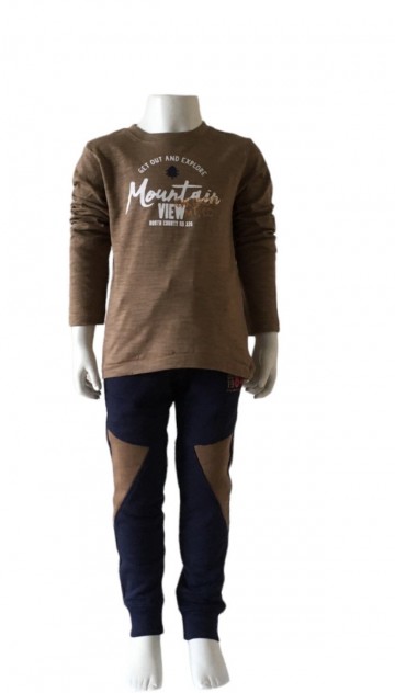 Shirt mountain vieuw met blauw broek