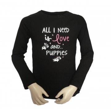 Shirt zwart puppies 2